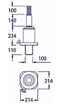 Gato modelo P200Fosa dimensiones